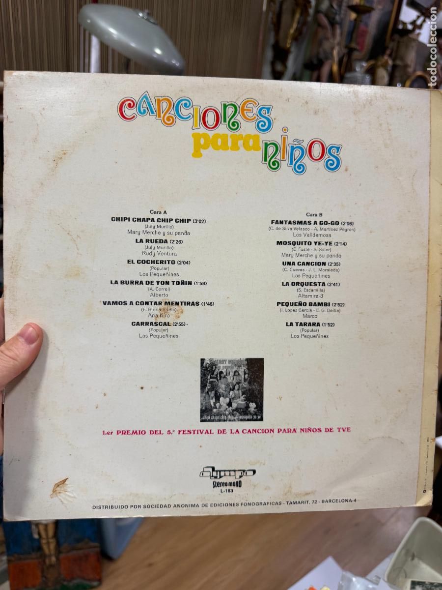 Discos de vinilo: LP CANCIONES PARA NI&Ntilde;OS - Foto 2