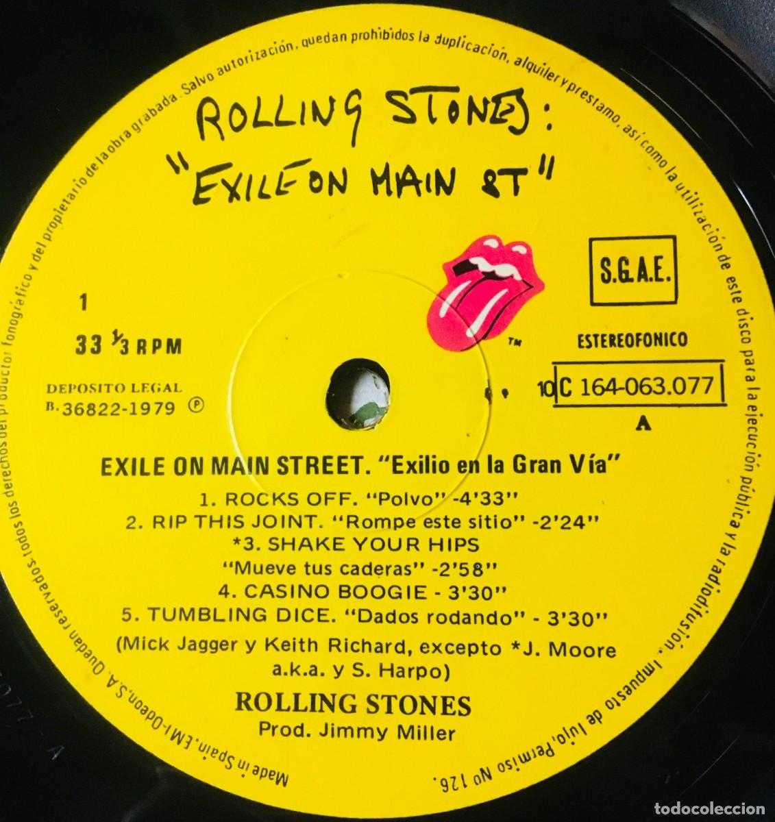 Discos de vinilo: ROLLING STONES - EXILE ON MAIN ST, 2LPs Spain 1979 - Foto 3