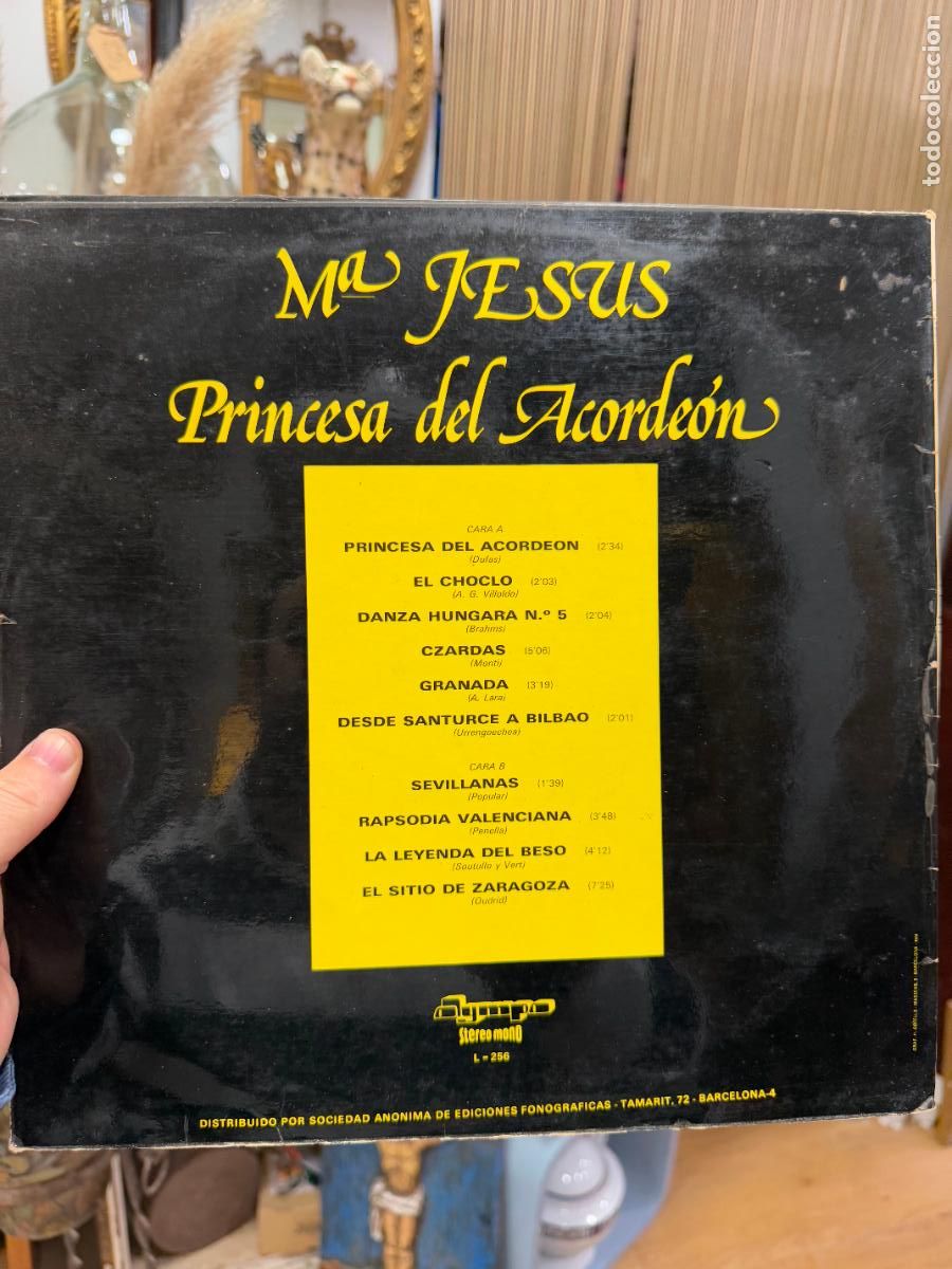 Discos de vinilo: LP MARIA JESUS - PRINCESA DEL ACORDEON - Foto 2