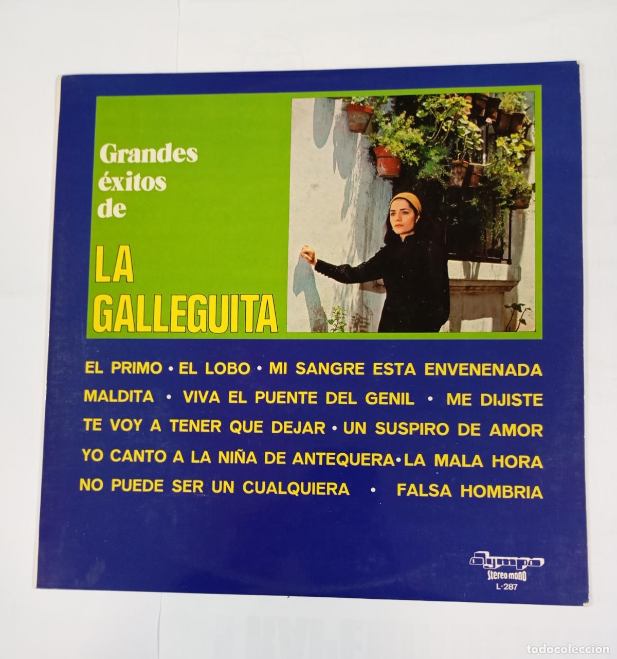 Discos de vinilo: GRANDES &Eacute;XITOS DE LA GALLEGUITA. LP. TDKLP6 - Foto 1