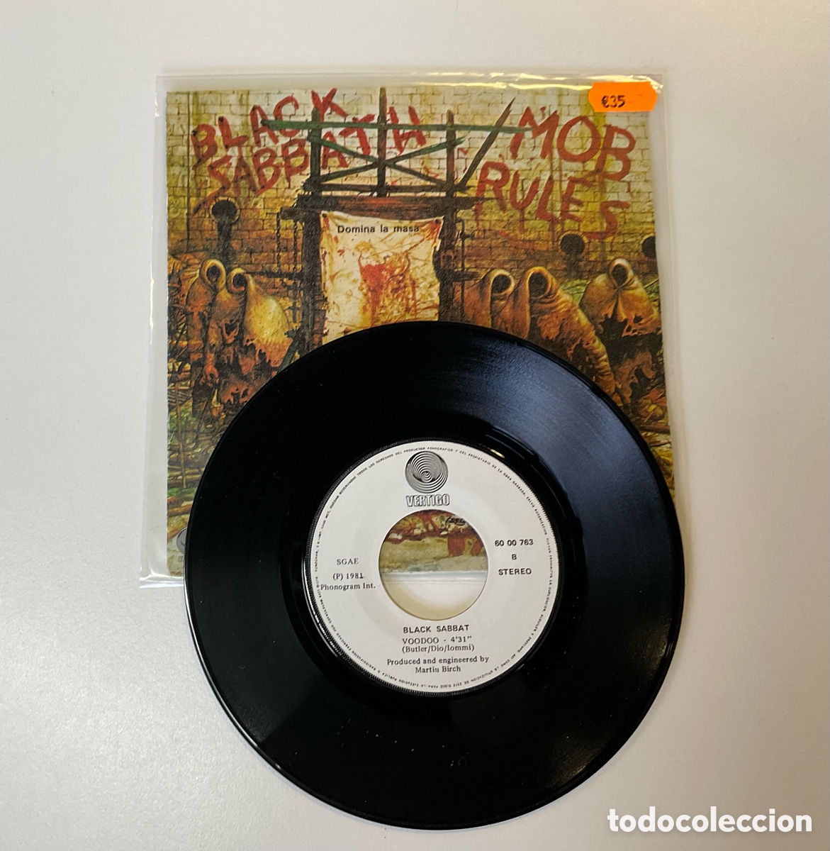 Discos de vinilo: BLACK SABBATH. Mob Rules. SINGLE - Foto 3