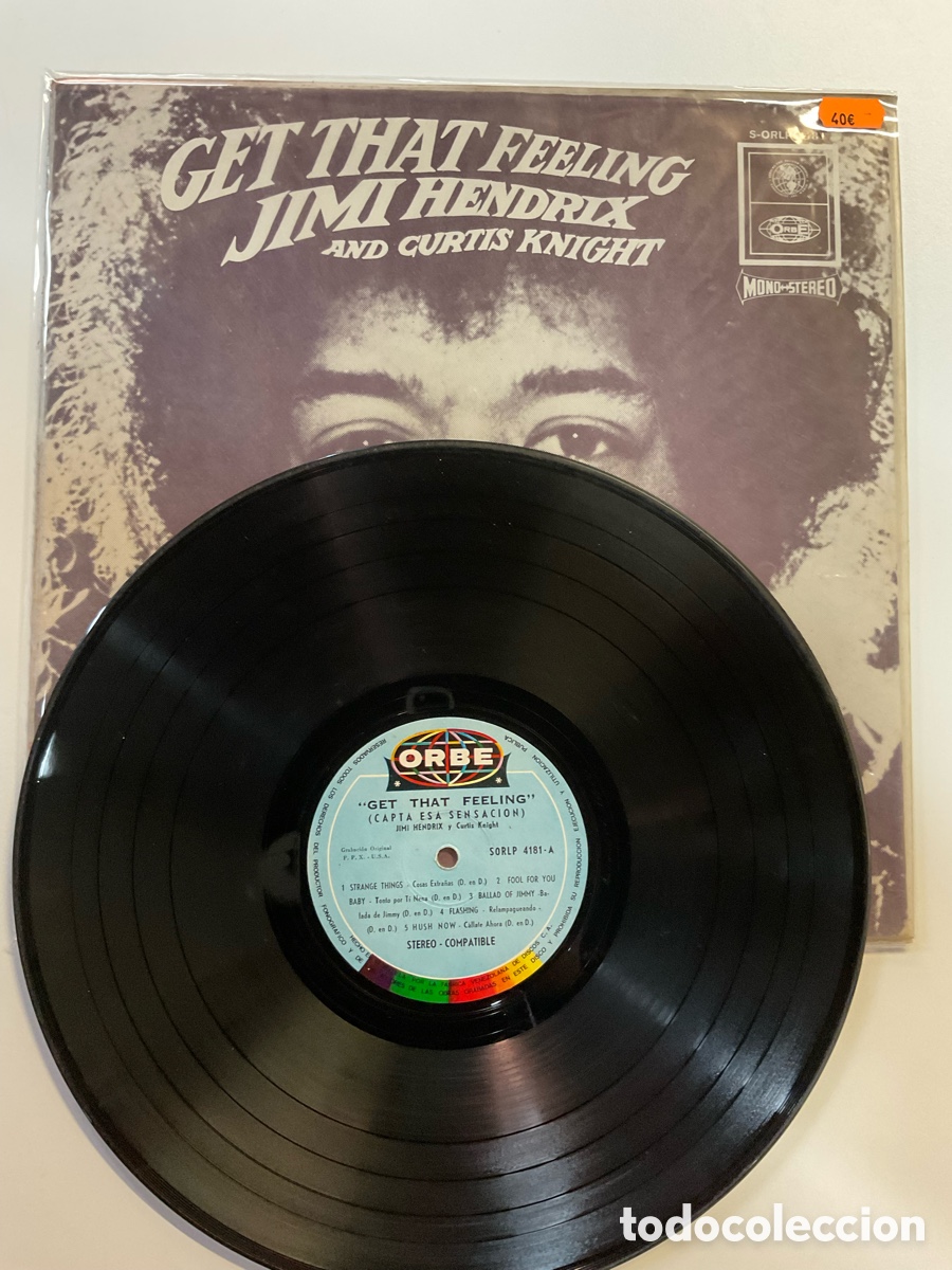 Discos de vinilo: JIMI HENDRIX. Get that feeling. Venezuela - Foto 3