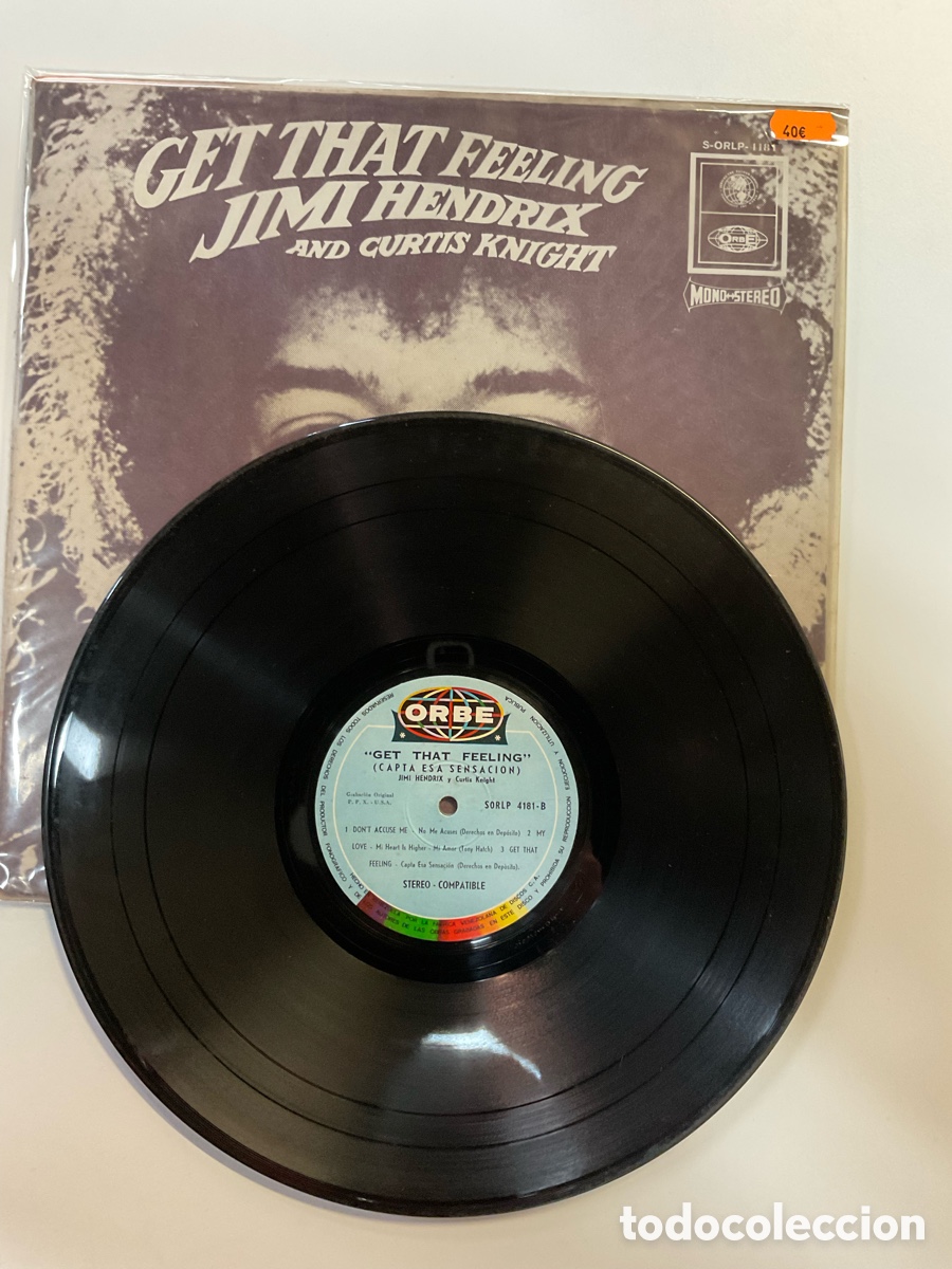 Discos de vinilo: JIMI HENDRIX. Get that feeling. Venezuela - Foto 4