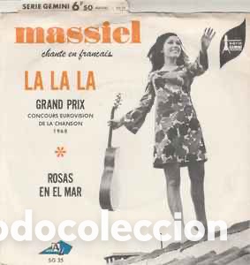 Discos de vinilo: Massiel &lrm;&ndash; La, La, La / Rosas En El Mar - Foto 1
