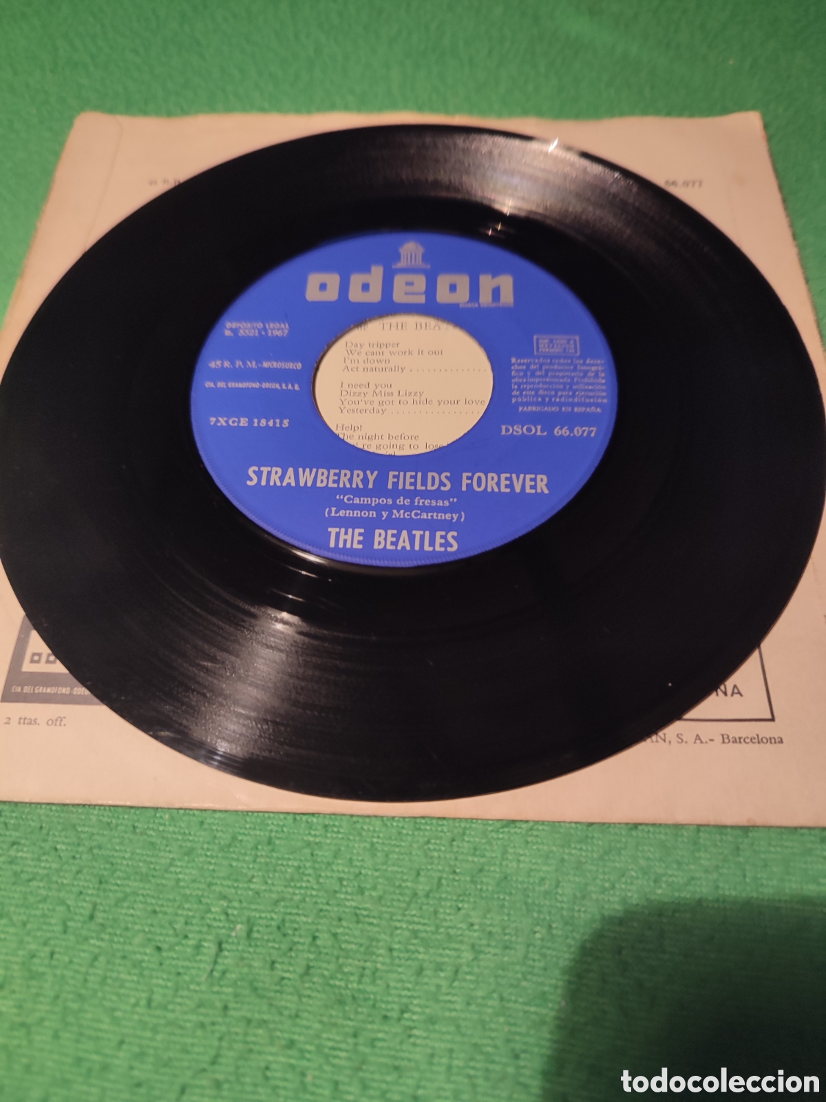 Discos de vinilo: The Beatles - Strawberry fields Forever - Foto 3