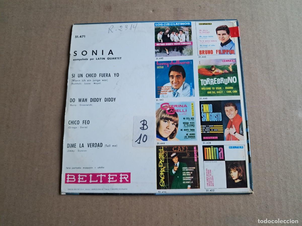 Discos de vinilo: SONIA - CHICO FEO EP 4 TEMAS 1965 - Foto 3