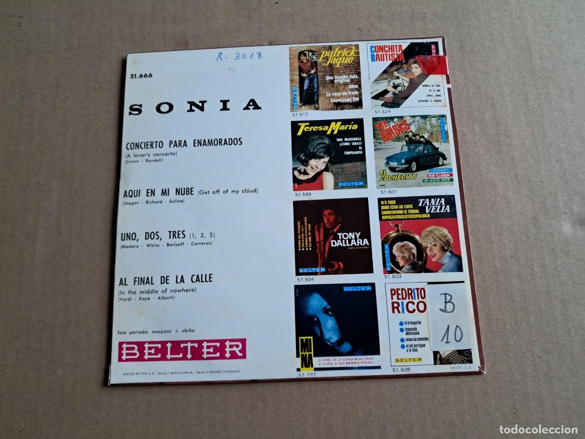 Discos de vinilo: SONIA - AQUI EN MI NUBE EP 4 TEMAS 1966 - Foto 3