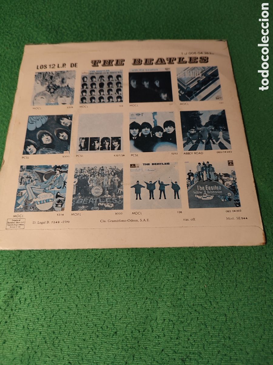 Discos de vinilo: The Beatles - Let It be single original - Foto 2