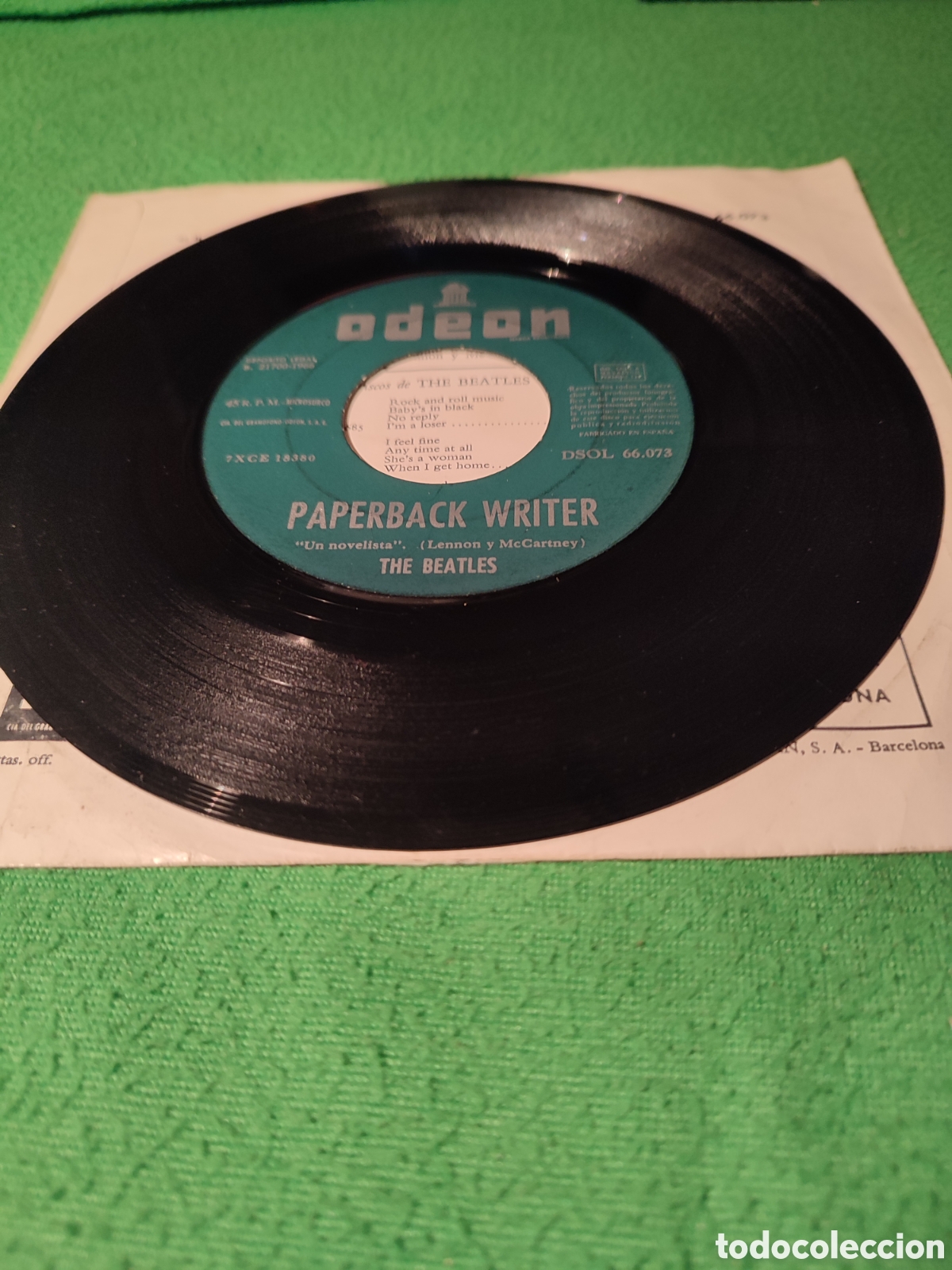 Discos de vinilo: The Beatles - Paperback writer single original - Foto 3