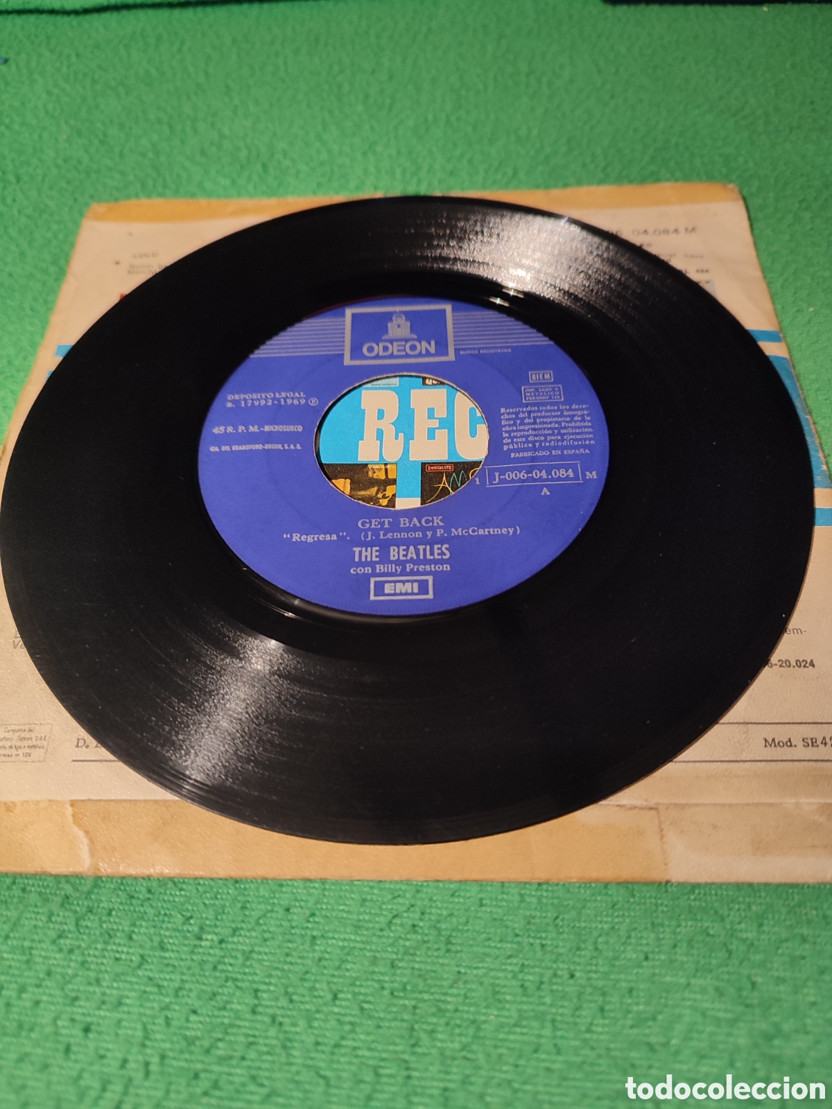 Discos de vinilo: The Beatles - Get Back - Dont Let me down - Foto 3