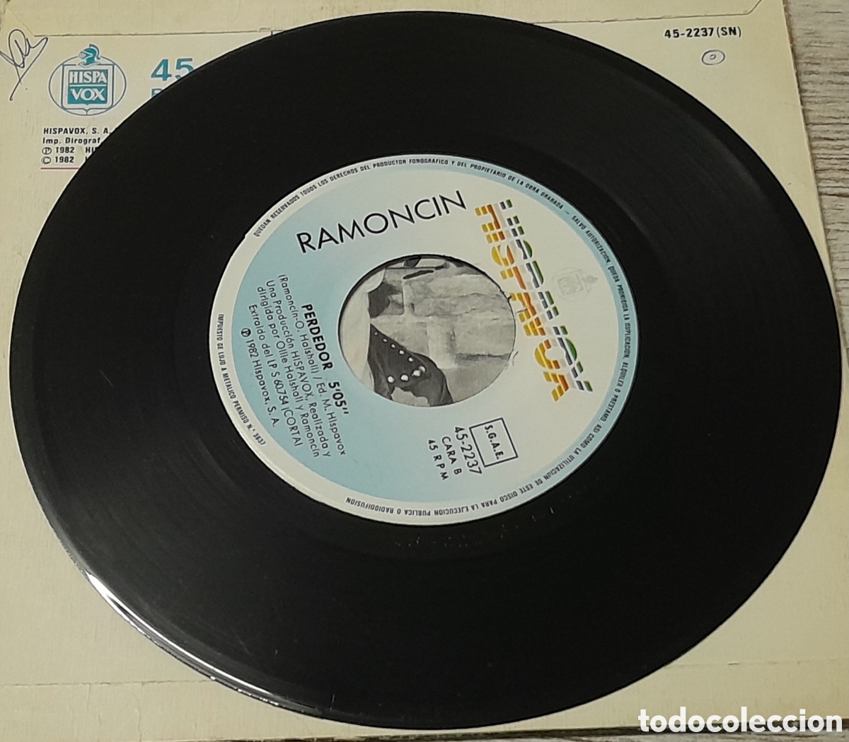 Discos de vinilo: RAMONCIN - SAL DE NAJA + PERDEDOR - HISPAVOX 1982 - Foto 3