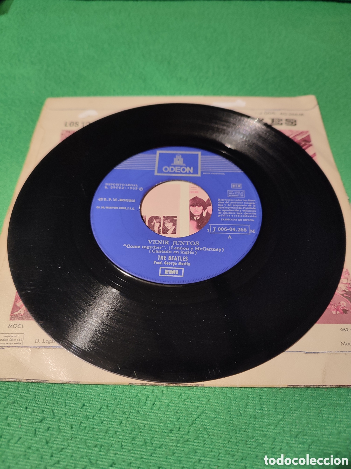 Discos de vinilo: The Beatles - Come together single vinilo - Foto 3