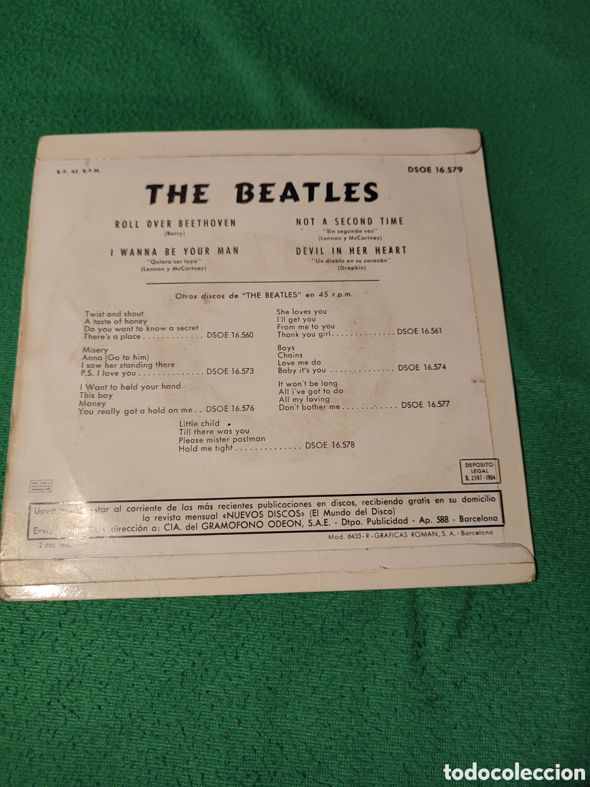 Discos de vinilo: The Beatles - Roll over Beethoven+ 3 - Foto 2