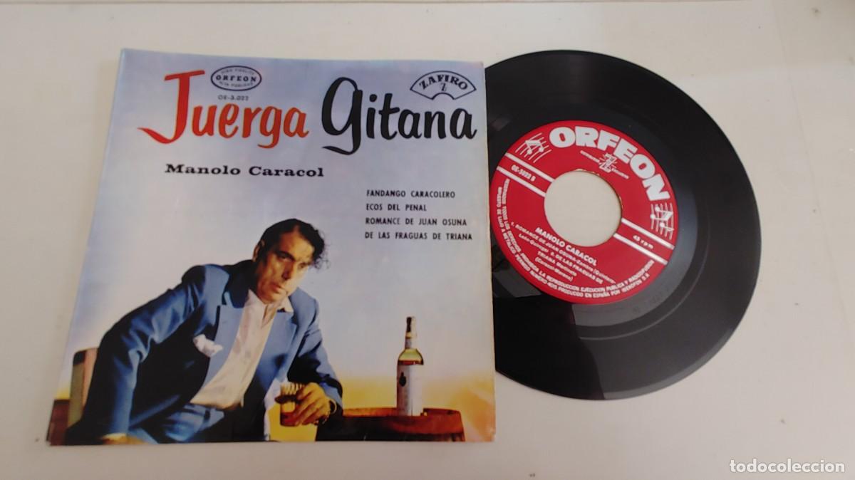 Discos de vinilo: MANOLO CARACOL-EP JUERGA GITANA - Foto 1