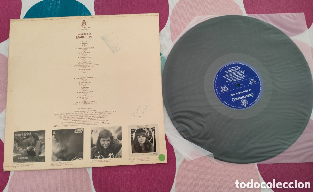 Discos de vinilo: LP VINILO LO MEJOR DE MARI TRINI - Foto 2