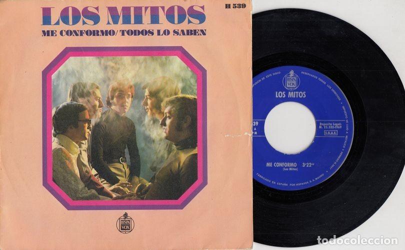 Discos de vinilo: LOS MITOS - ME CONFORMO - SINGLE DE VINILO - C-55 - Foto 1