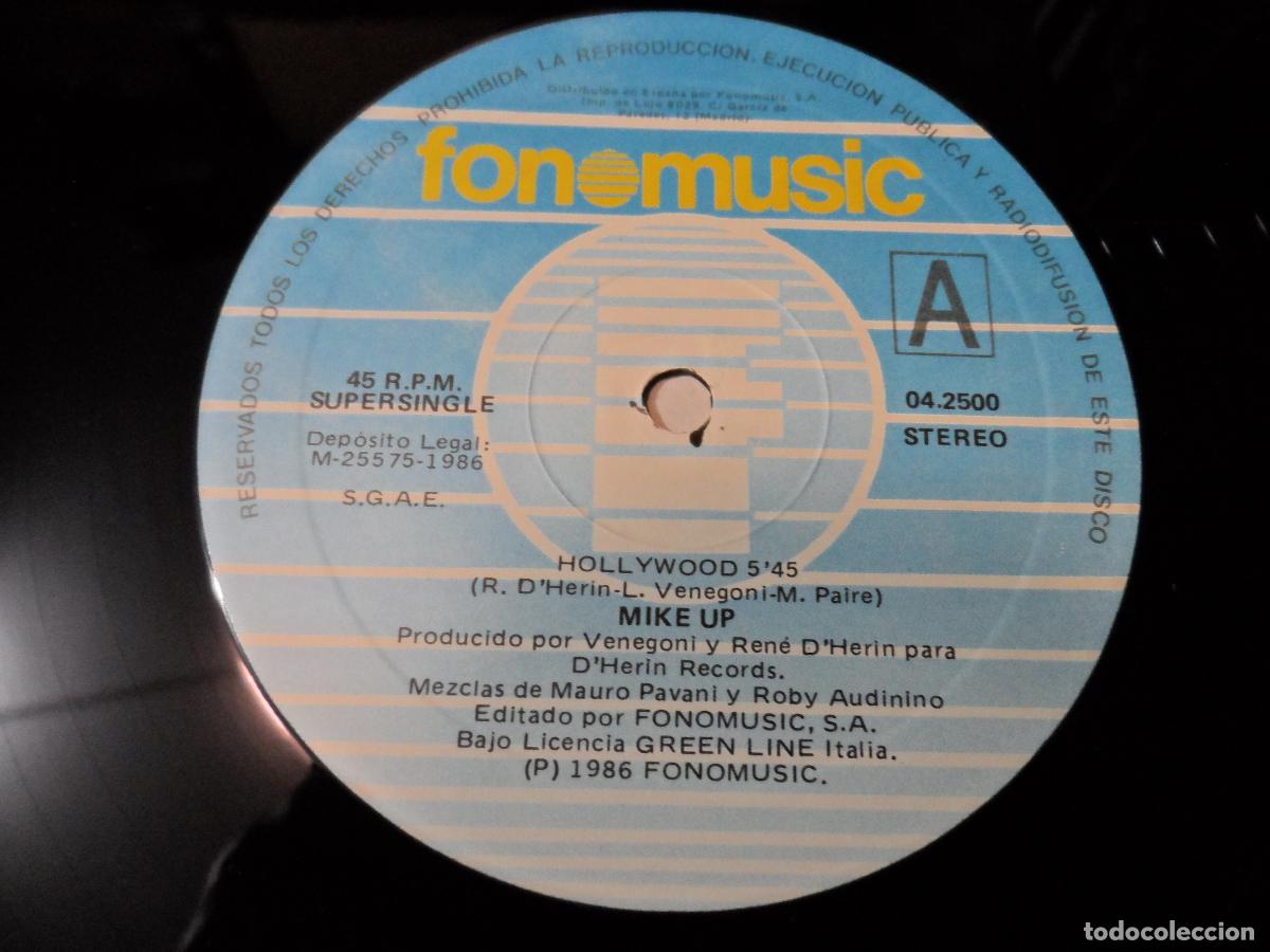 Discos de vinilo: MIKE-UP - HOLLYWOOD (SPAIN 1986) - Foto 3