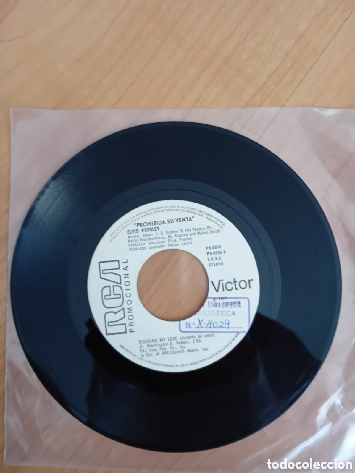 Discos de vinilo: ELVIS PRESLEY. PLEDGING MY LOVE. WAY DOWN - Foto 2