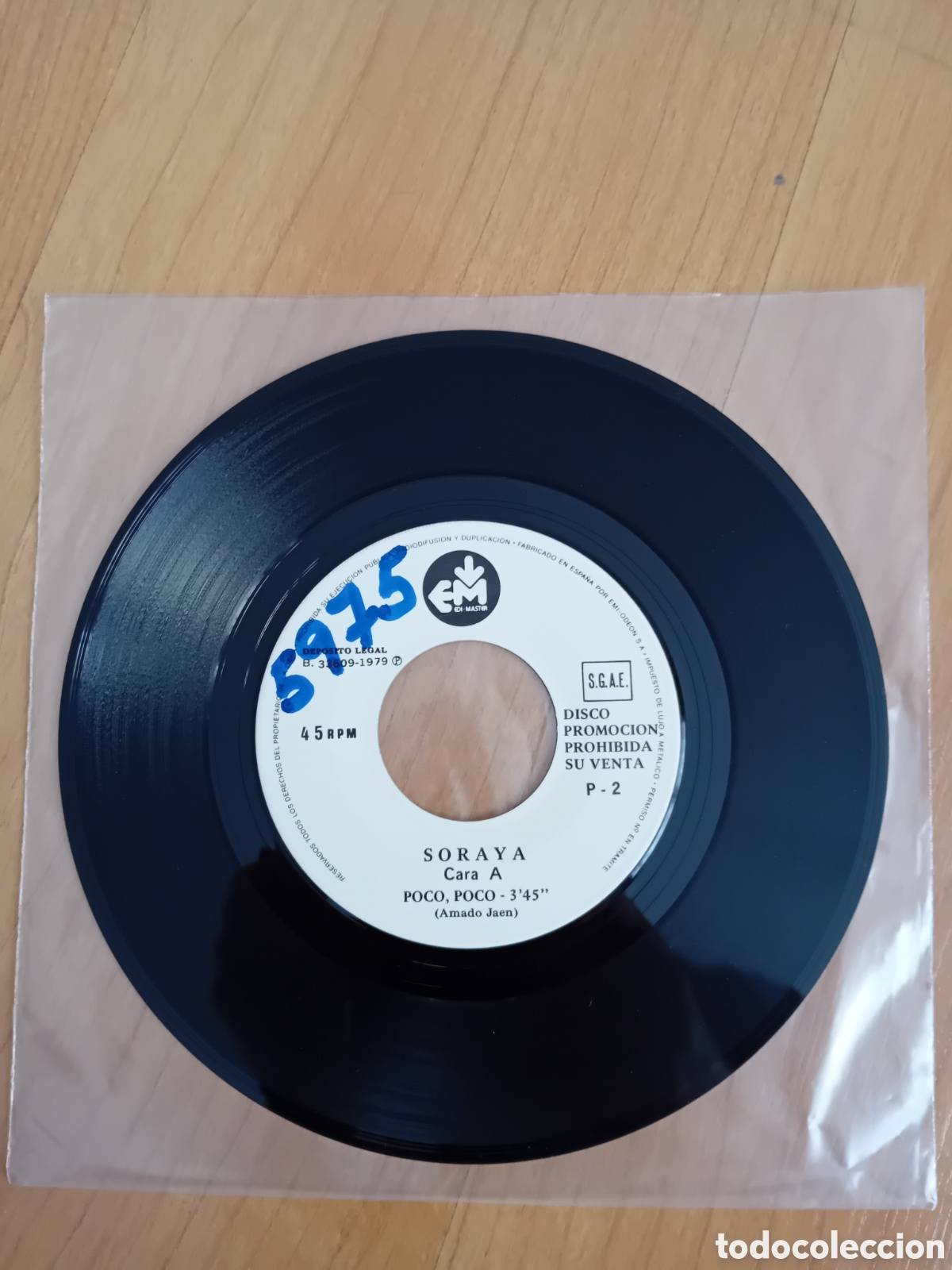 Discos de vinilo: SORAYA. POCO POCO. CUANDO COMENCE A VIVIR - Foto 1
