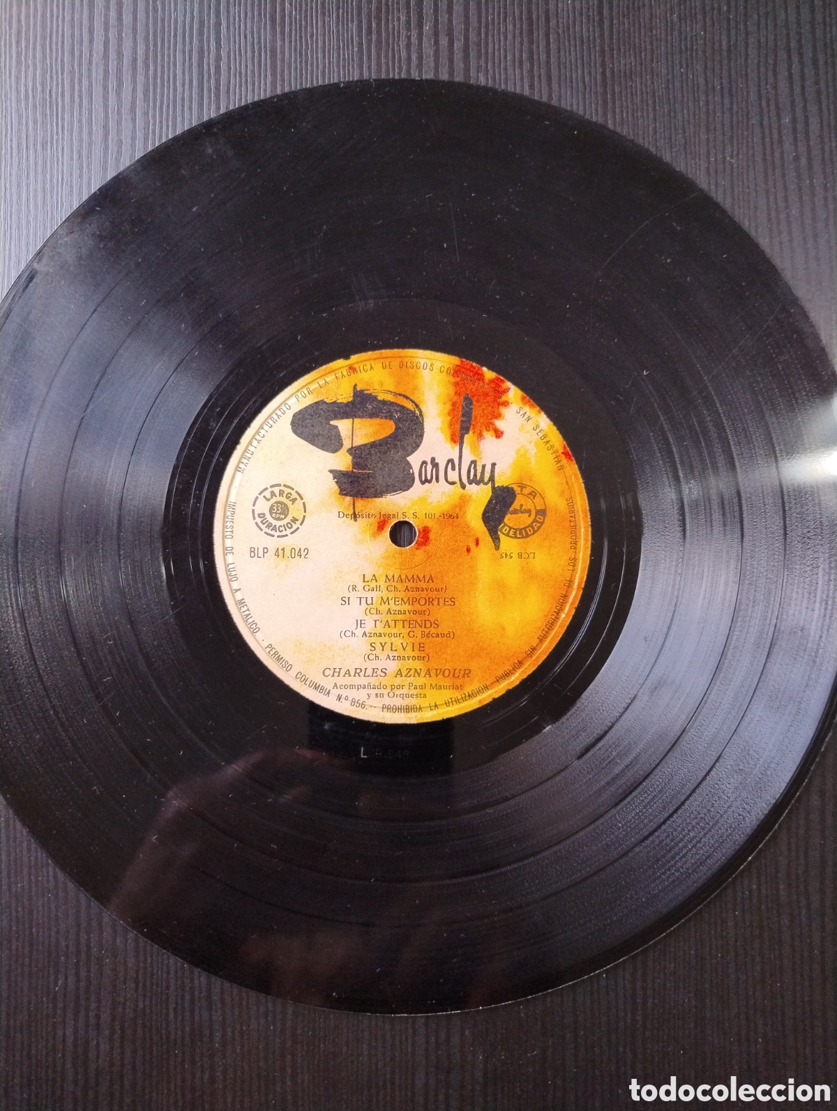 Discos de vinilo: Charles aznavour disco la mama - Foto 3