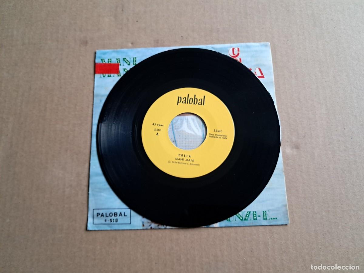 Discos de vinilo: CELIA - MANI MANI SINGLE PROMOCIONAL - Foto 2