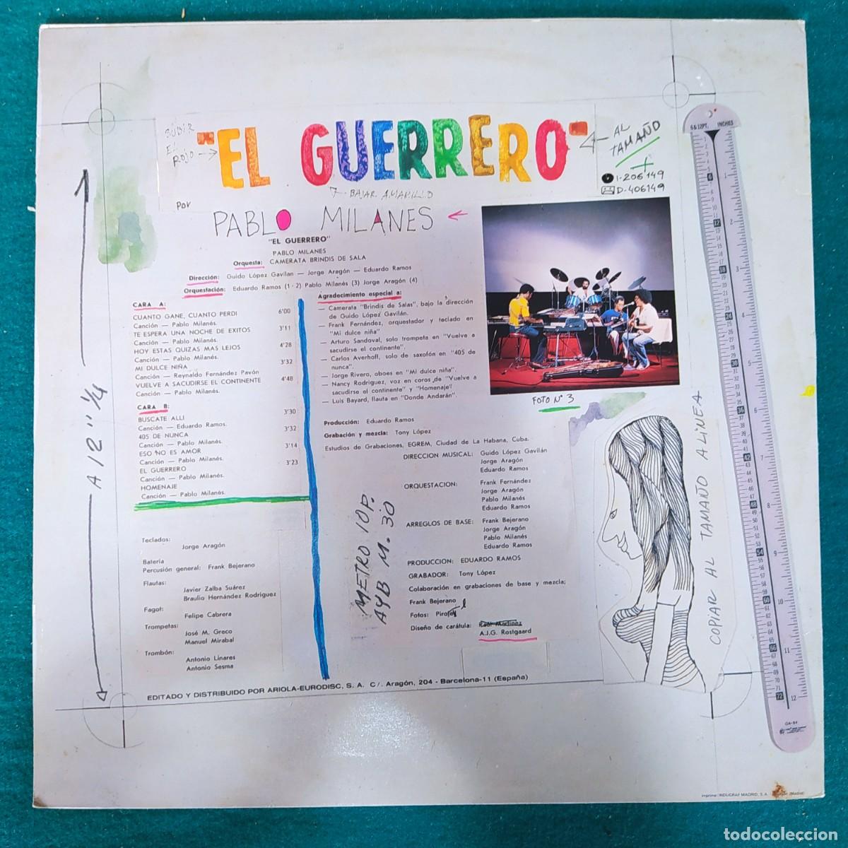 Discos de vinilo: Pablo Milan&eacute;s &ndash; El Guerrero - Foto 2