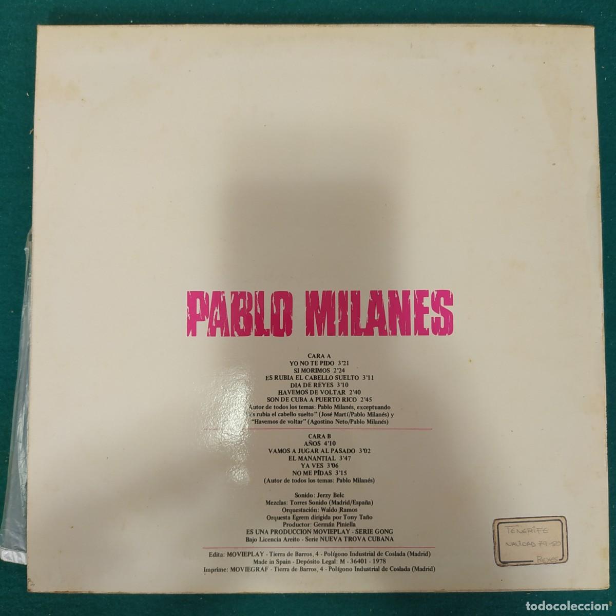 Discos de vinilo: Pablo Milan&eacute;s &ndash; Pablo Milan&eacute;s - Foto 2