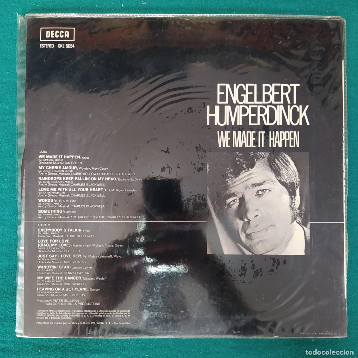 Discos de vinilo: Engelbert Humperdinck &ndash; We Made It Happen - Foto 2