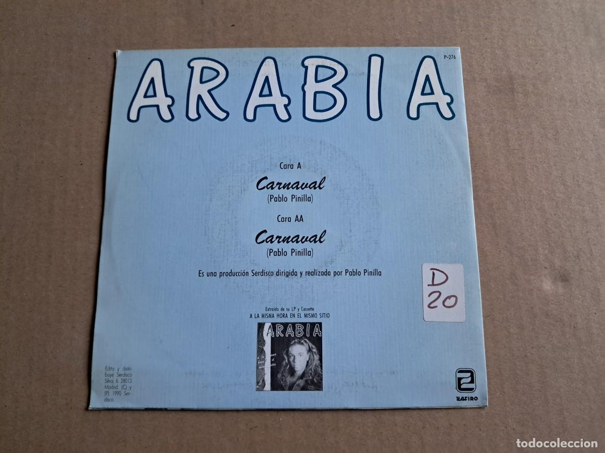Discos de vinilo: ARABIA - CARNAVAL SINGLE PROMOCIONAL 1990 - Foto 3