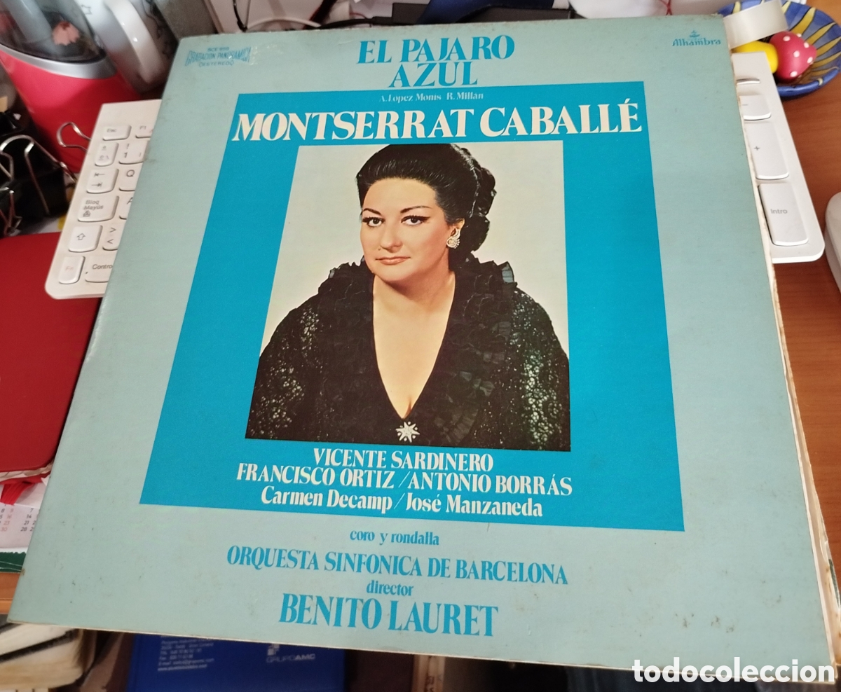 Discos de vinilo: Montserrat Caball&eacute; - El p&aacute;jaro azul - Foto 1