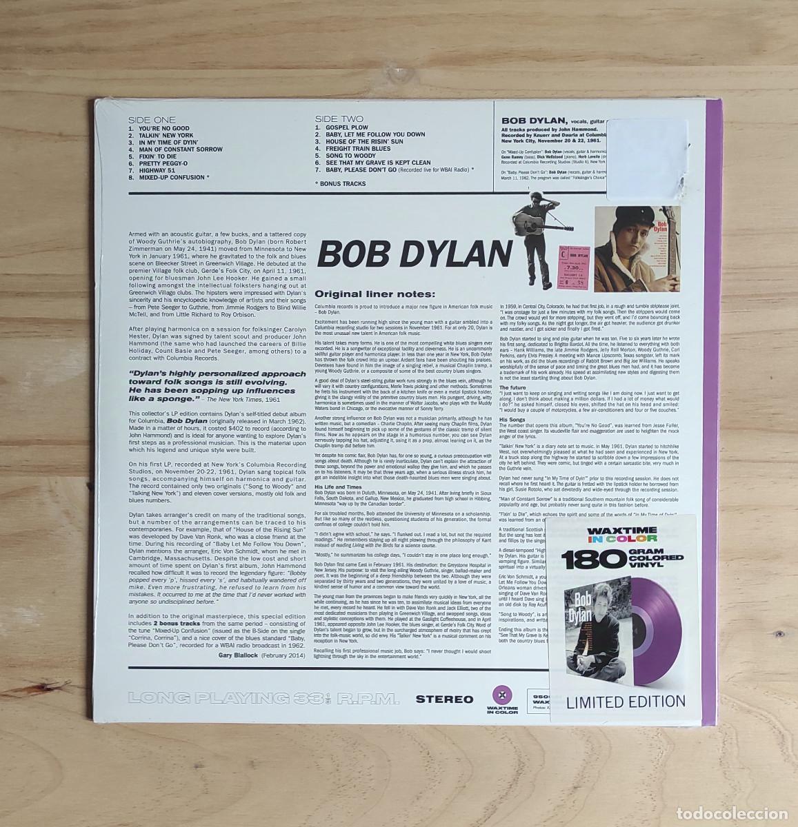 Discos de vinilo: Bob Dylan - Untitled (1962) LP Nuevo - Foto 2