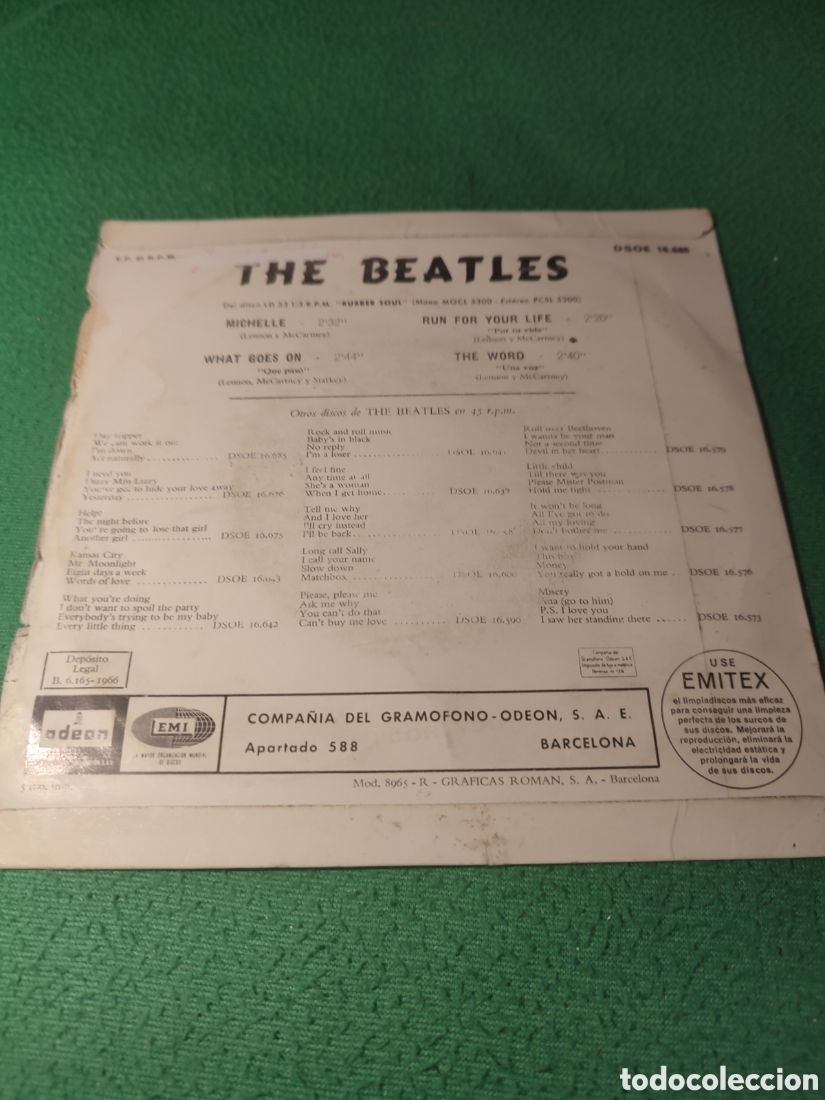 Discos de vinilo: The Beatles - Michelle + 3 Edici&oacute;n original - Foto 2