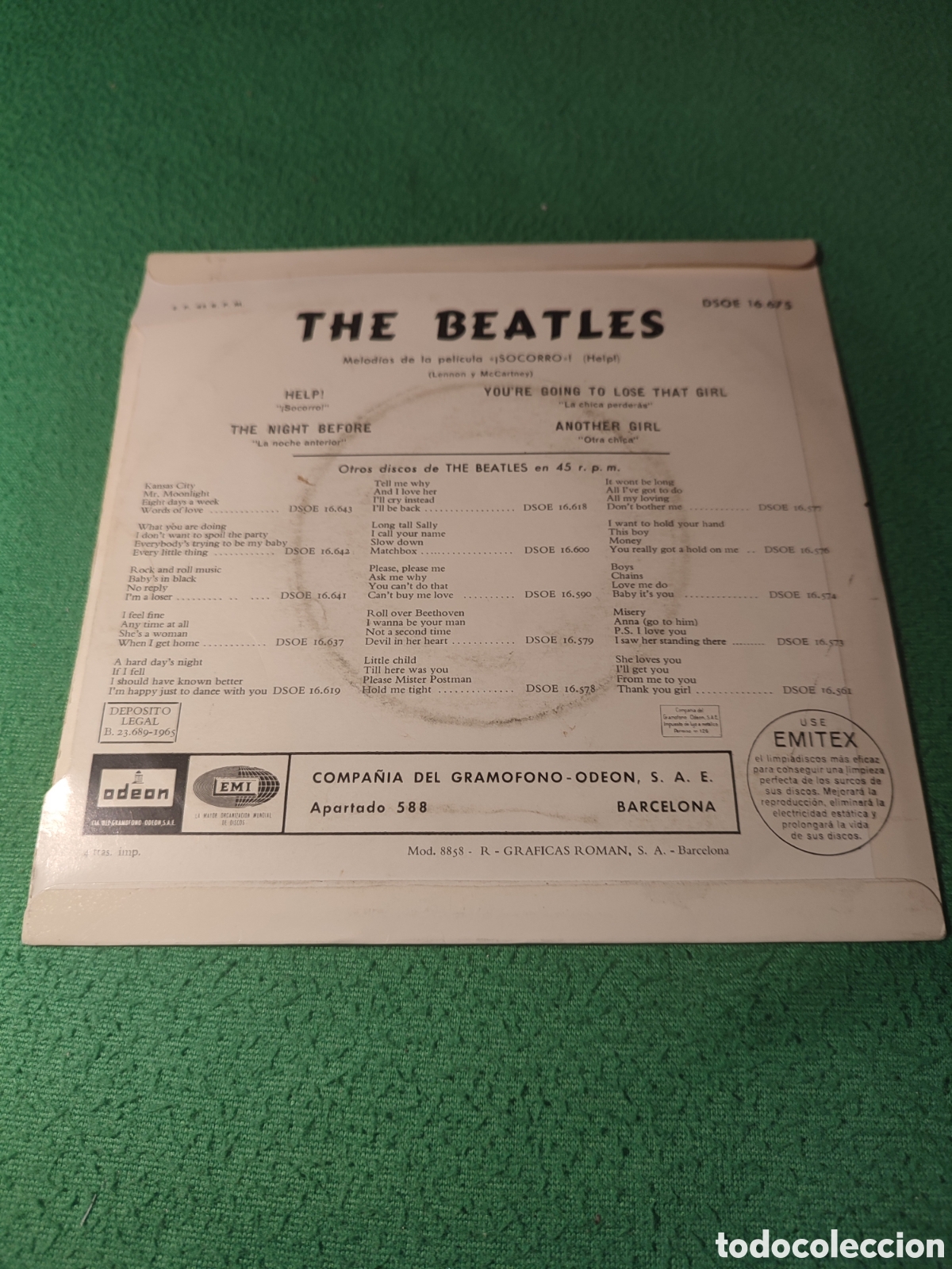 Discos de vinilo: The Beatles - Help + 3 Edici&oacute;n original 1965 - Foto 2