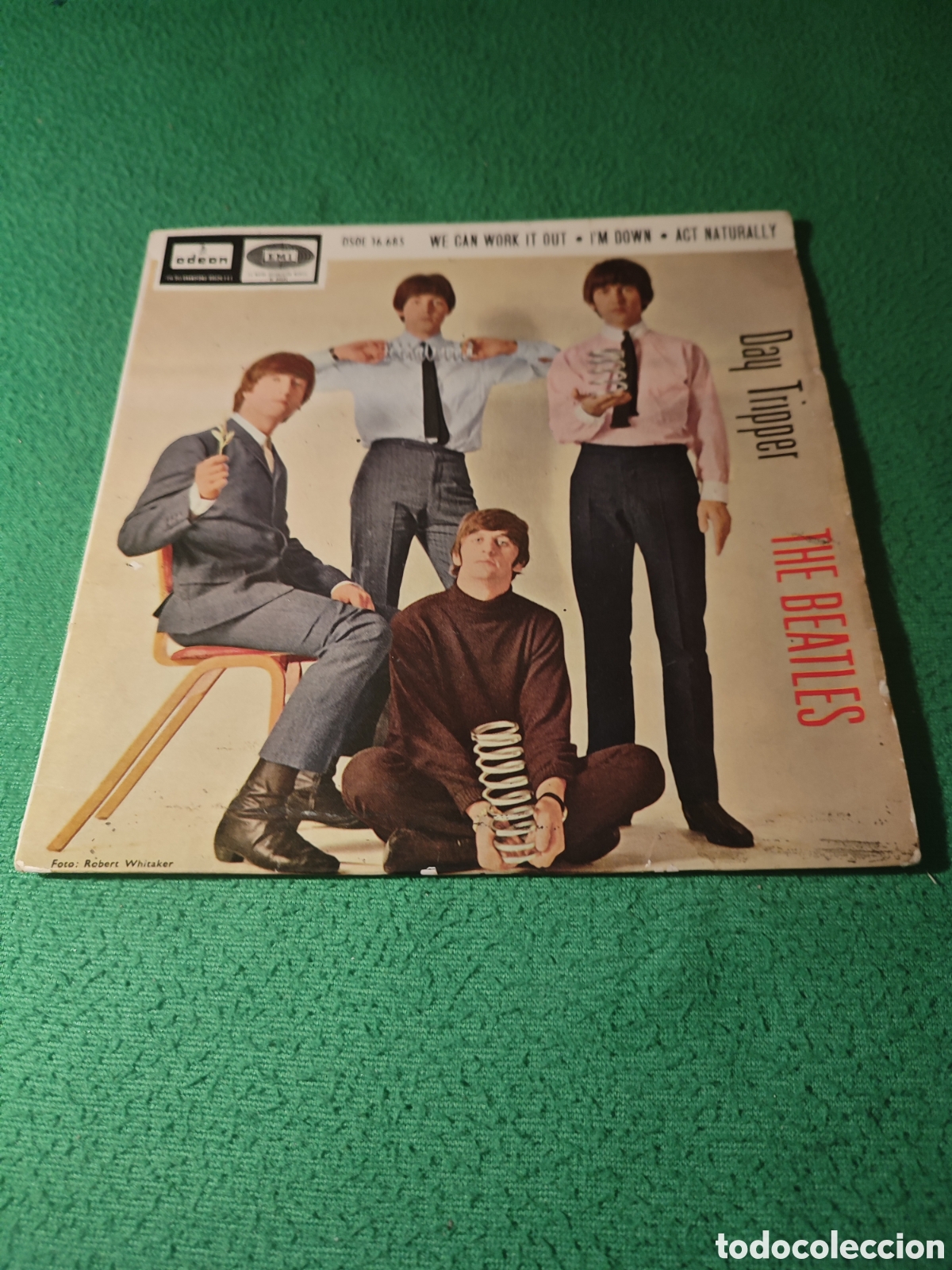 Discos de vinilo: The Beatles - Day tripper + 3 Edici&oacute;n original - Foto 1