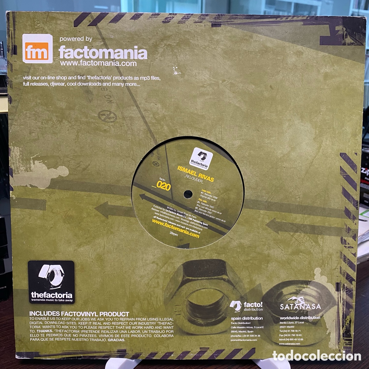 Discos de vinilo: Ismael Rivas - Relouder (12&rdquo;) - Foto 2