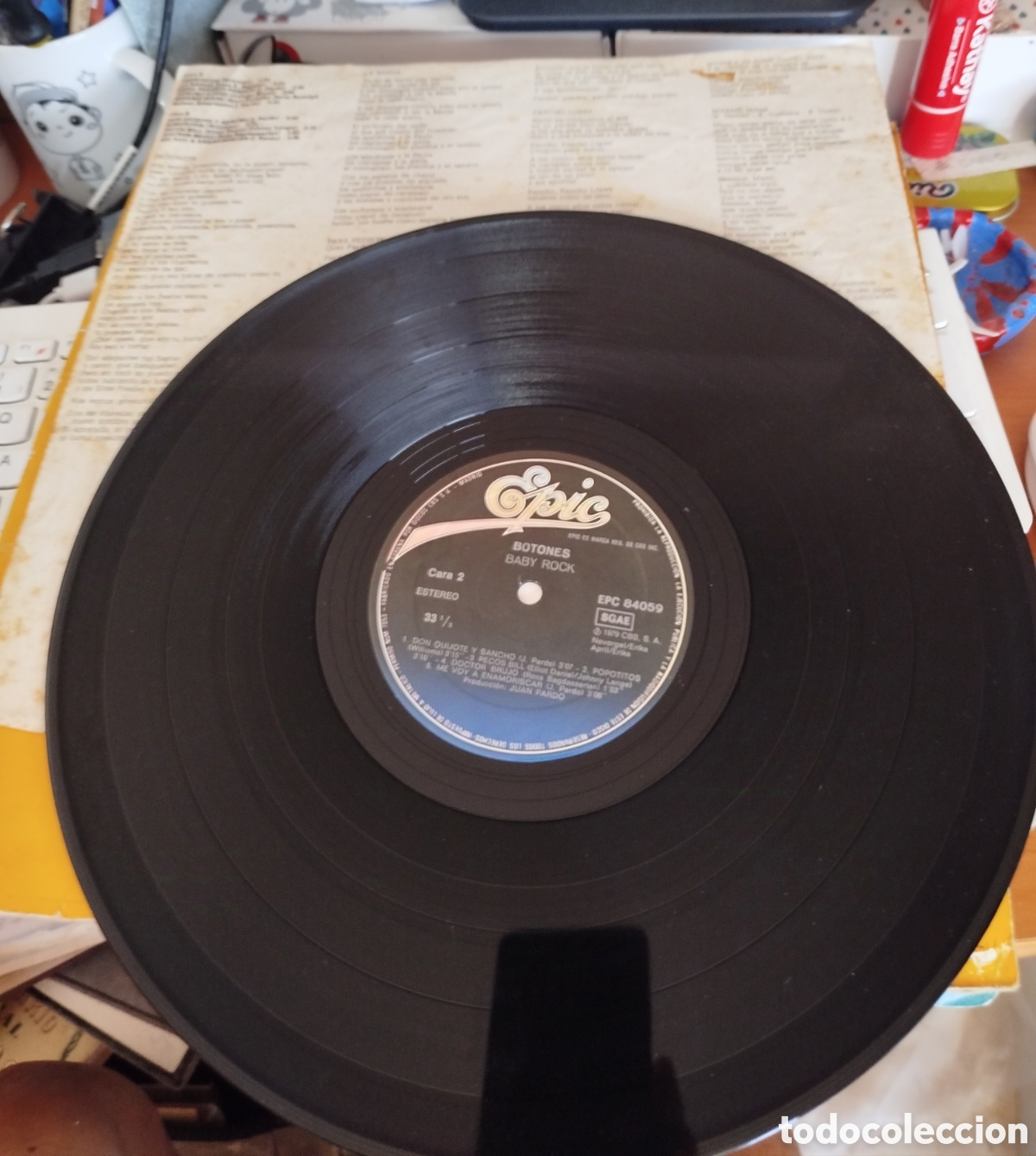 Discos de vinilo: Botones - Baby rock. Epic - Foto 2