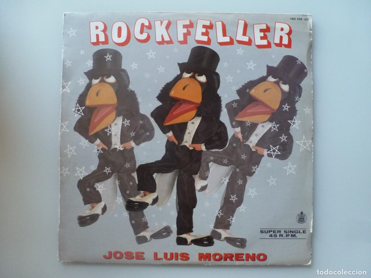 Discos de vinilo: ROCKEFELLER - JOSE LUIS MORENO (MAXISINGLE HISPAVOX 1985) - Foto 1
