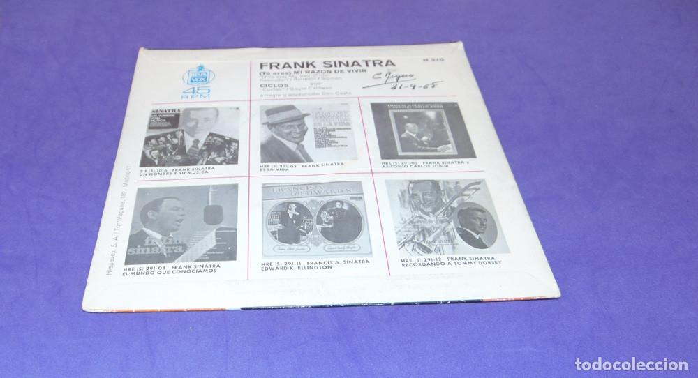 Discos de vinilo: FRANK SINATRA &ndash; (Tu Eres) Mi Razon De Vivir - SINGLE 1968 - Foto 4