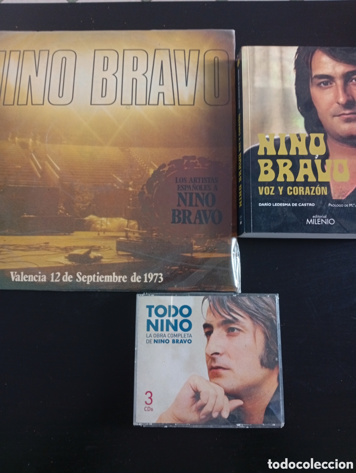Discos de vinilo: NINO BRAVO libro y lote - Foto 1