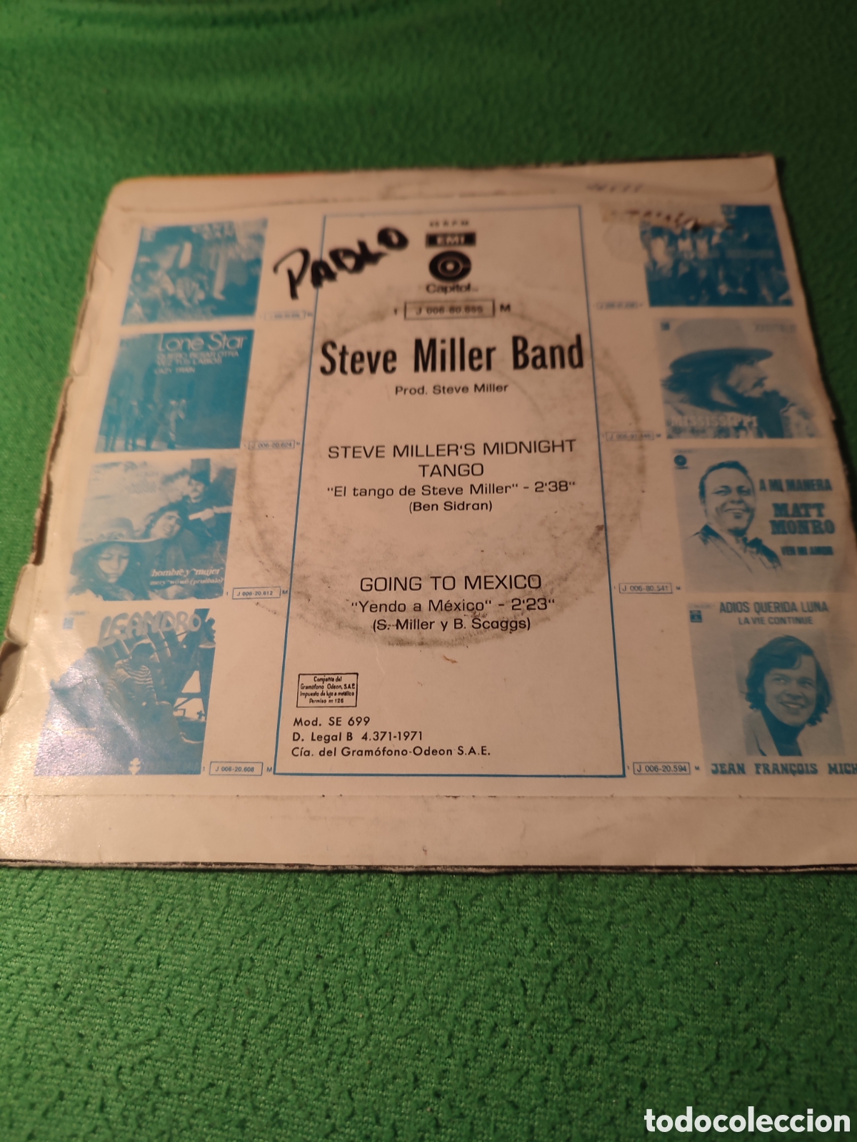 Discos de vinilo: Steve Miller Band - Midnight tango - Foto 2