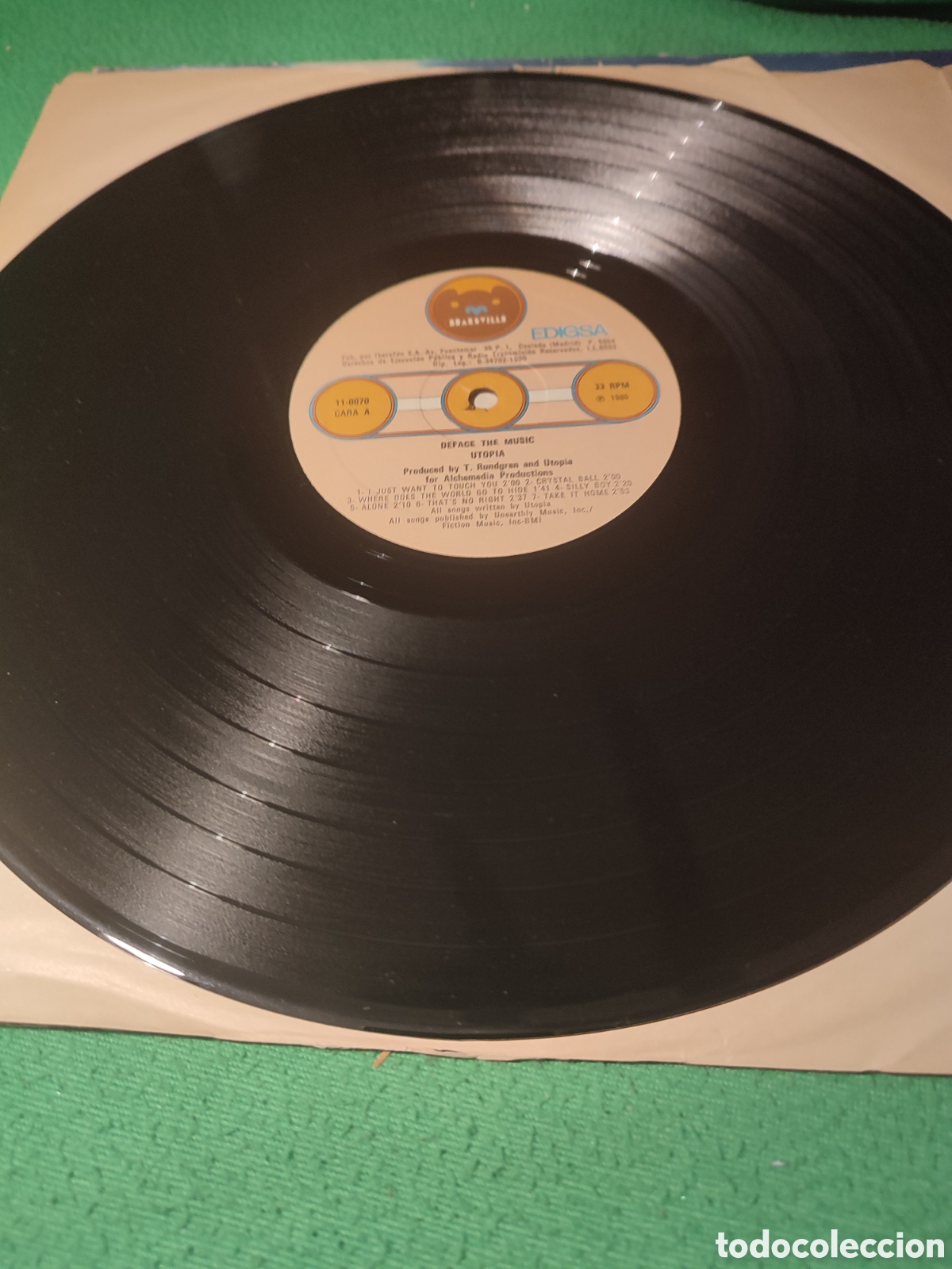 Discos de vinilo: Utop&iacute;a - Deface the Music vinilo Lp - Foto 3