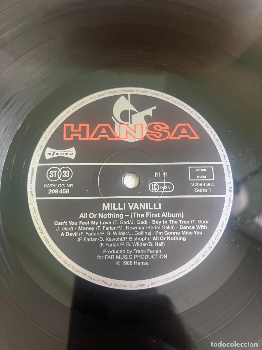Discos de vinilo: Milli Vanilli All Or Nothing (The First Album) - Foto 5