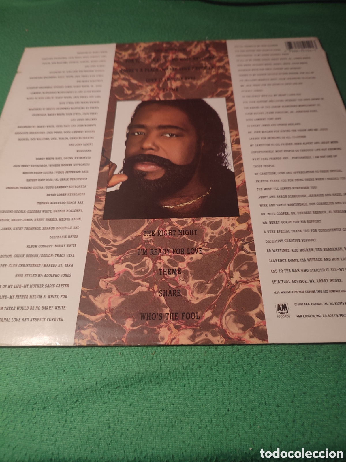 Discos de vinilo: Barry White - The right night vinilo Lp - Foto 2