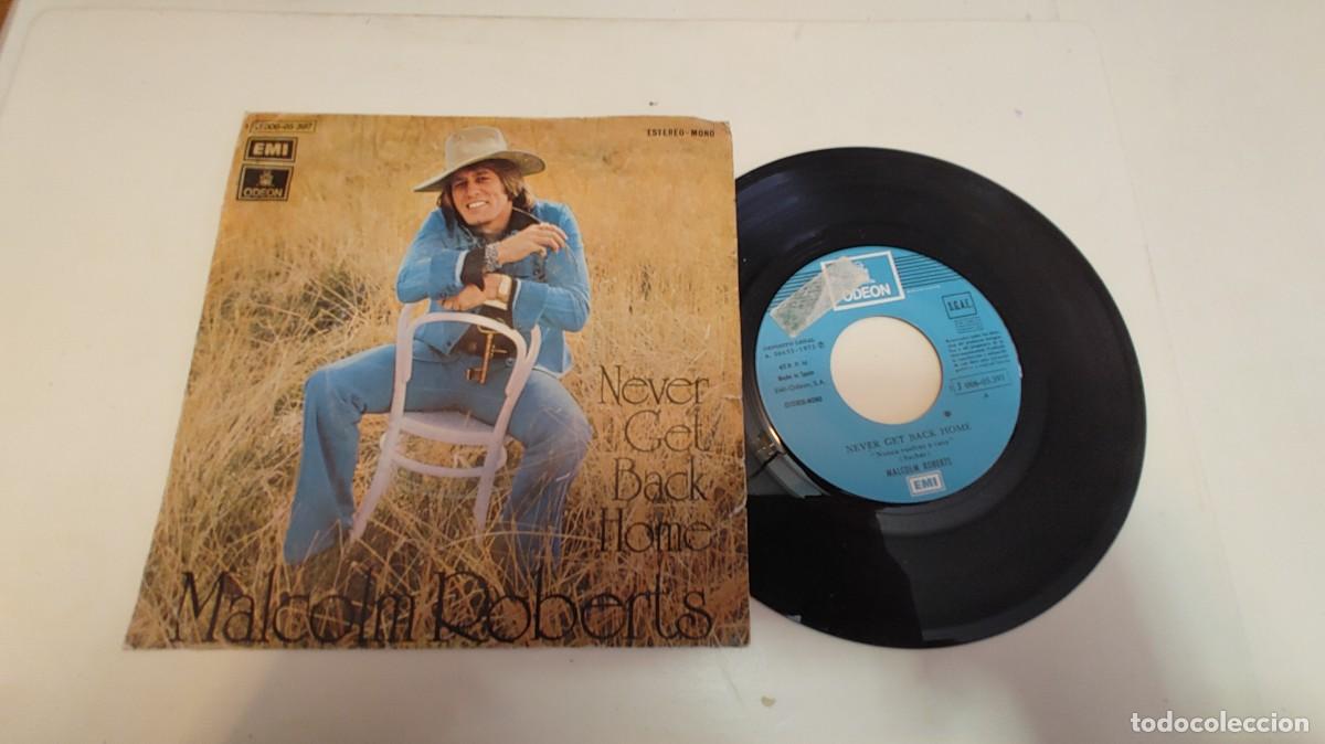 Discos de vinilo: MALCOLM ROBERTS-SINGLE NEVER GET BACK HOME - Foto 1