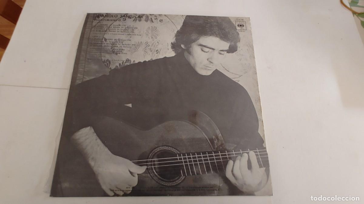 Discos de vinilo: MANOLO SANLUCAR-LP SENTIMIENTO - Foto 2