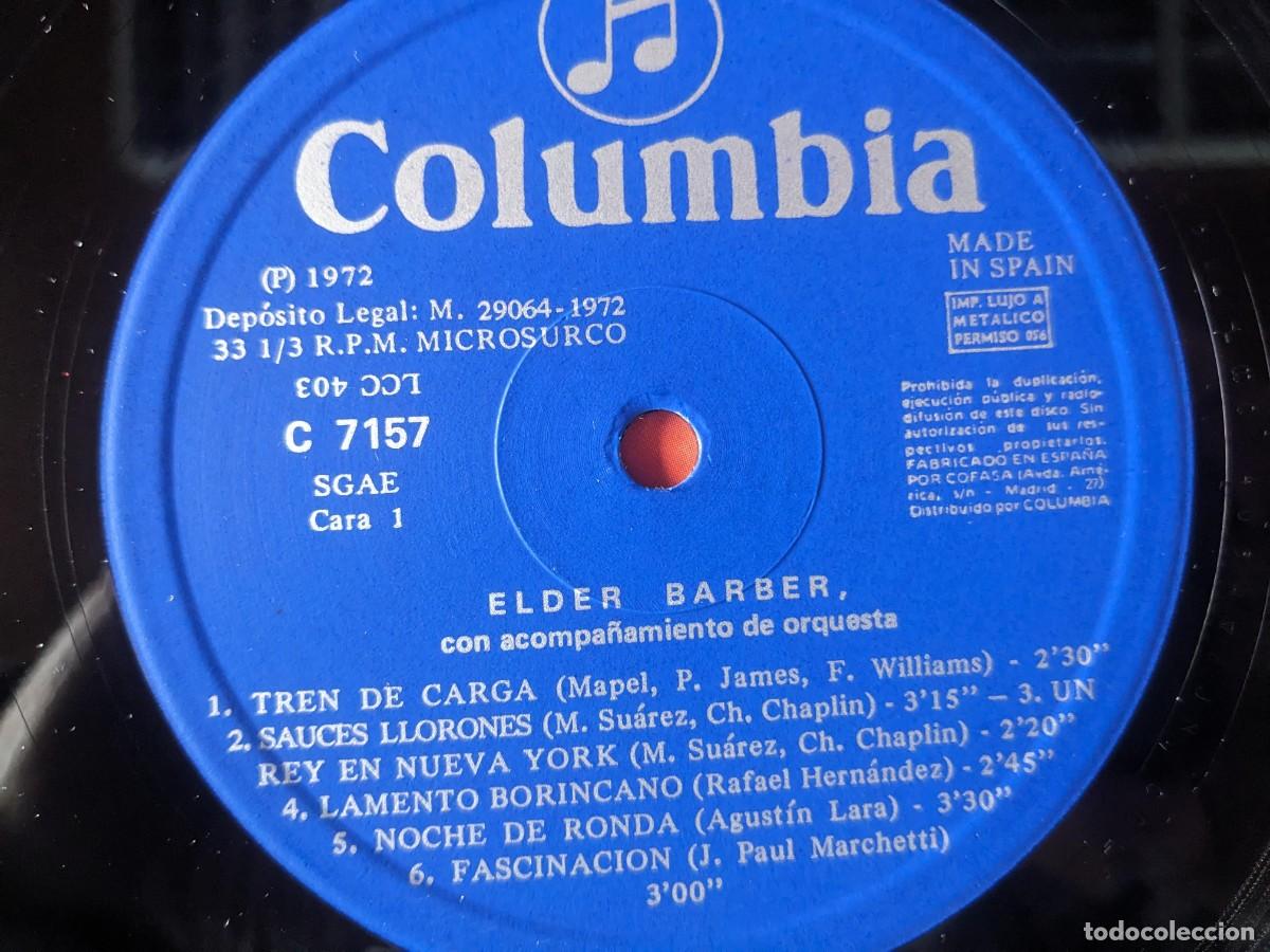 Discos de vinilo: L615 ELDER BARBER - LP VINILO DEL A&Ntilde;O 1972 - Foto 3