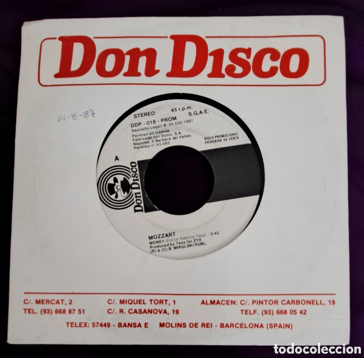 Discos de vinilo: MOZZART MONEY........ - Foto 1
