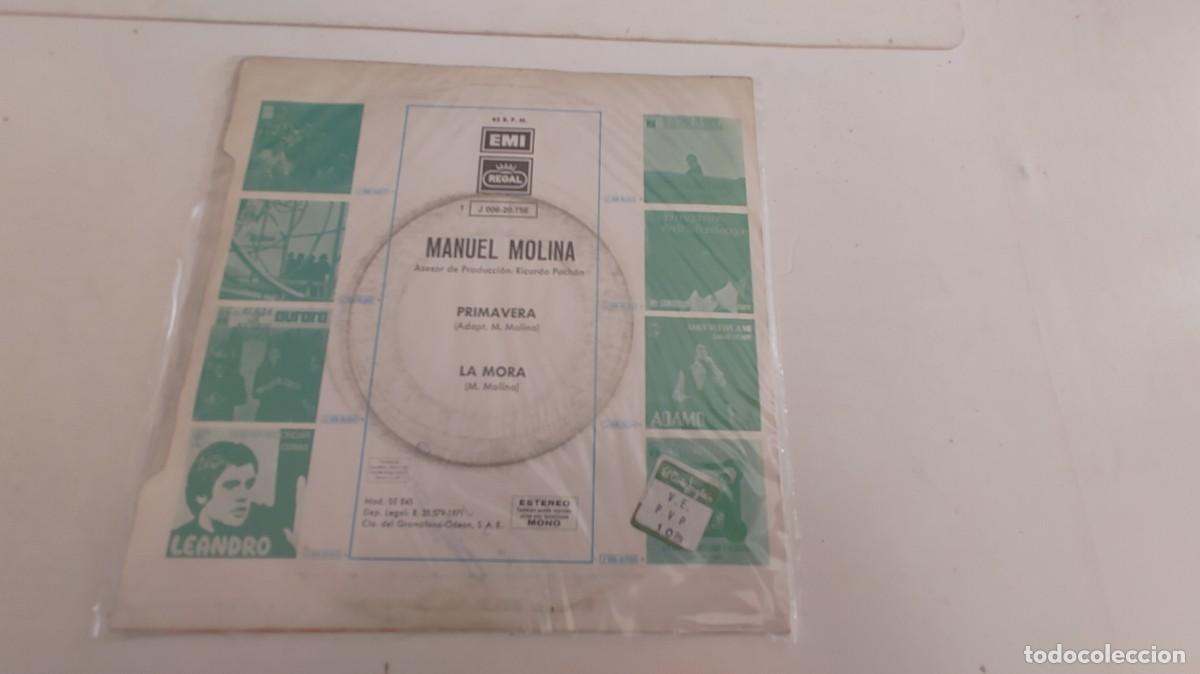Discos de vinilo: MANUEL MOLINA-SINGLE PRIMAVERA - Foto 2