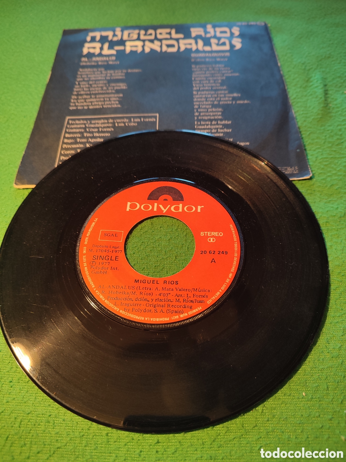 Discos de vinilo: Miguel R&iacute;os - Al - &Aacute;ndalus vinilo single - Foto 2