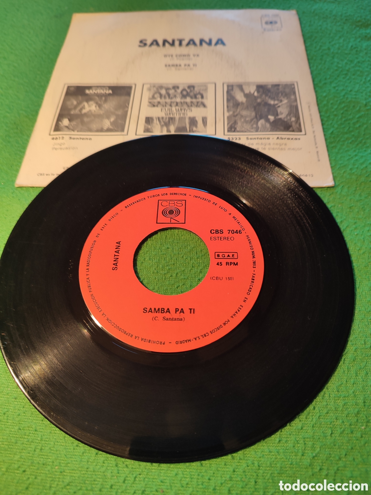 Discos de vinilo: Santana - Samba pa t&iacute; vinilo single - Foto 2